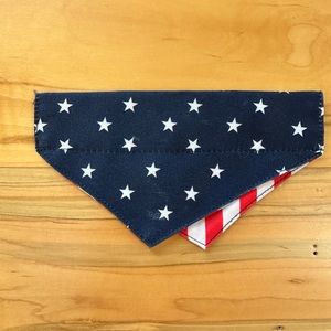 Dog Collar American Flag Bandana
